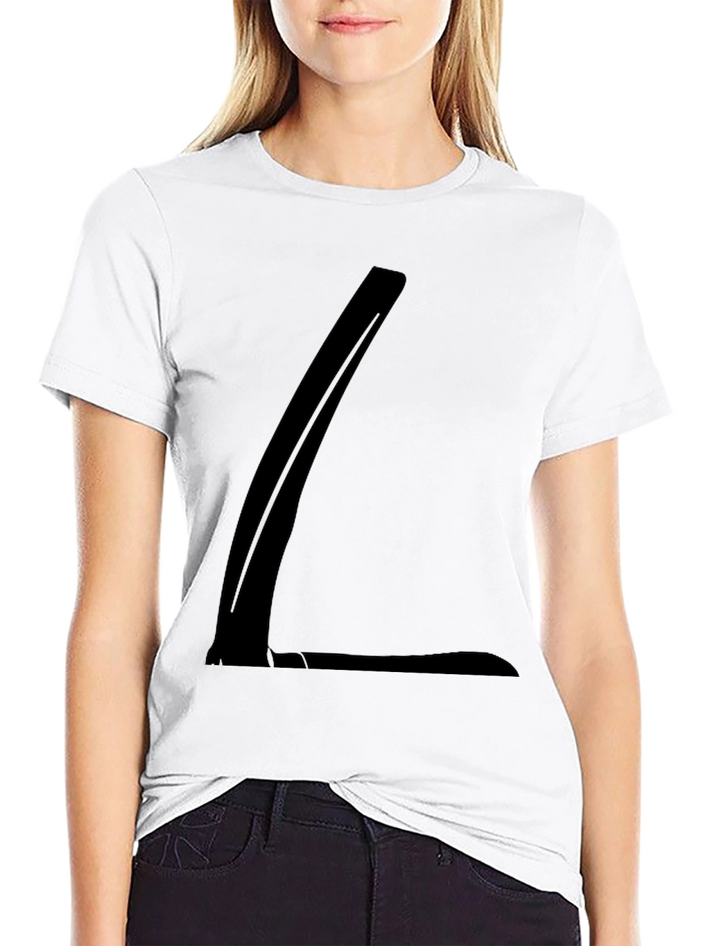 Modern Black T-Shirt with Abstract Design