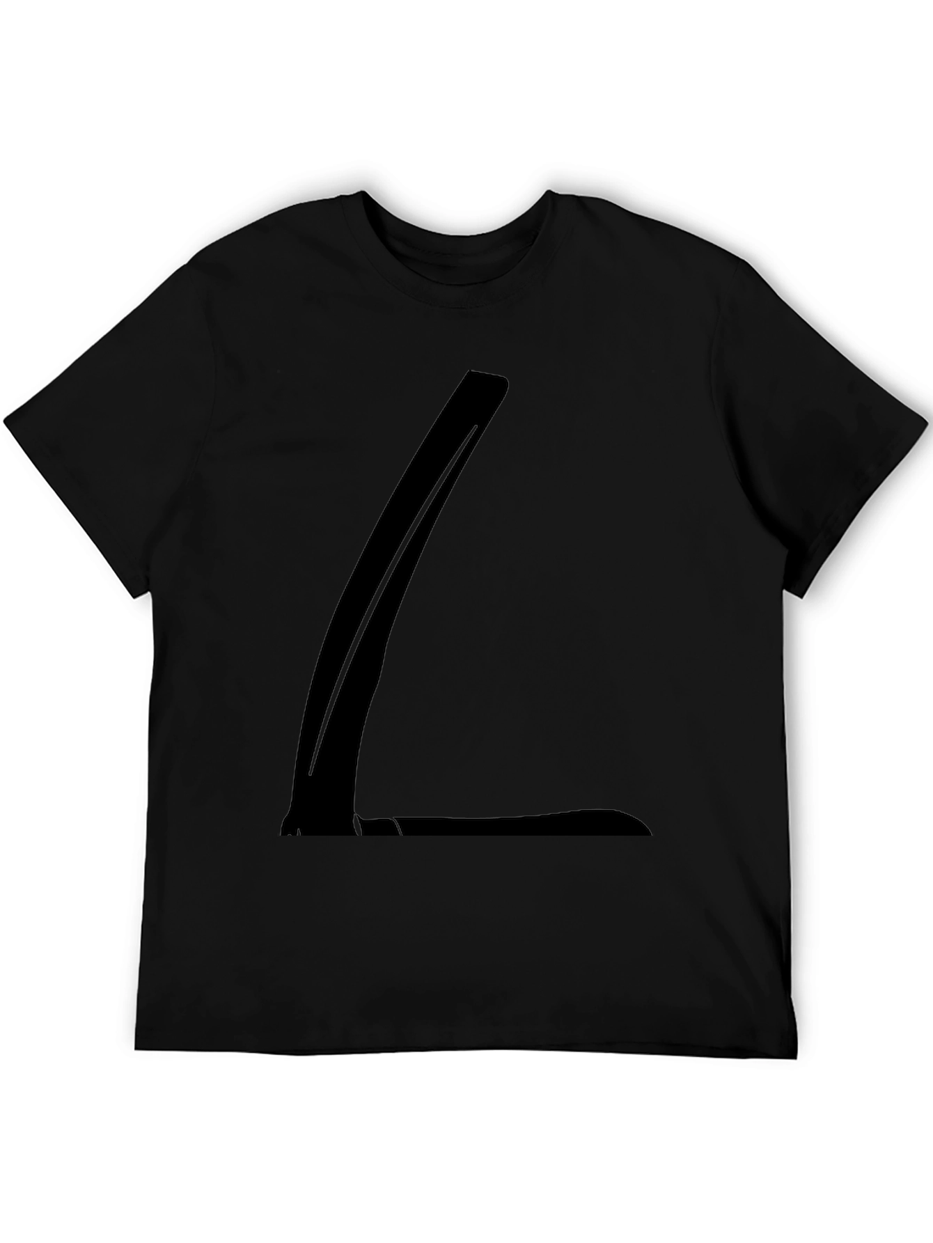 Modern Black T-Shirt with Abstract Design