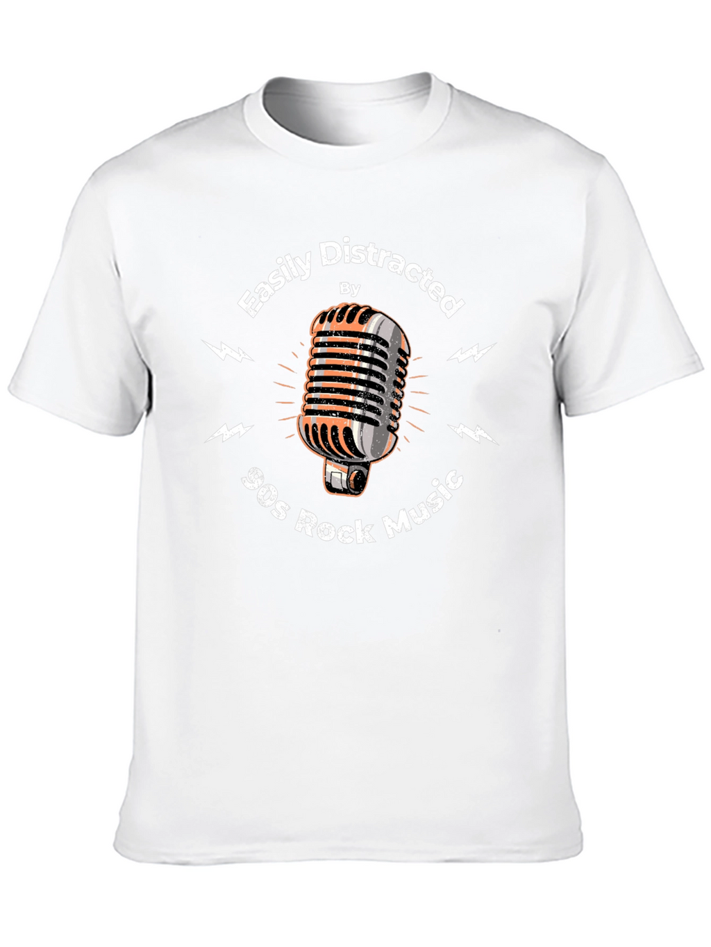 Easily Distracted by 90s Rock Music Graphic Tee