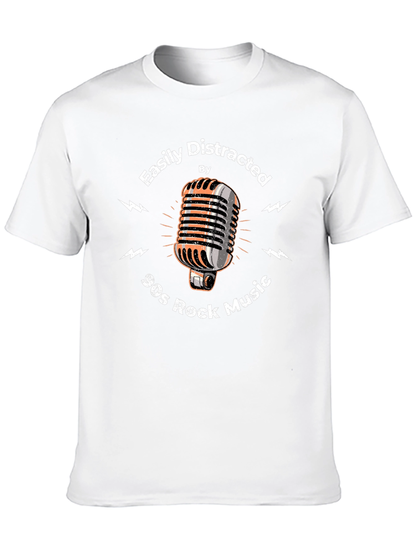 Easily Distracted by 90s Rock Music Graphic Tee