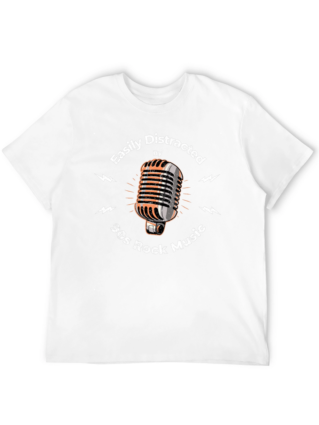 Easily Distracted by 90s Rock Music Graphic Tee