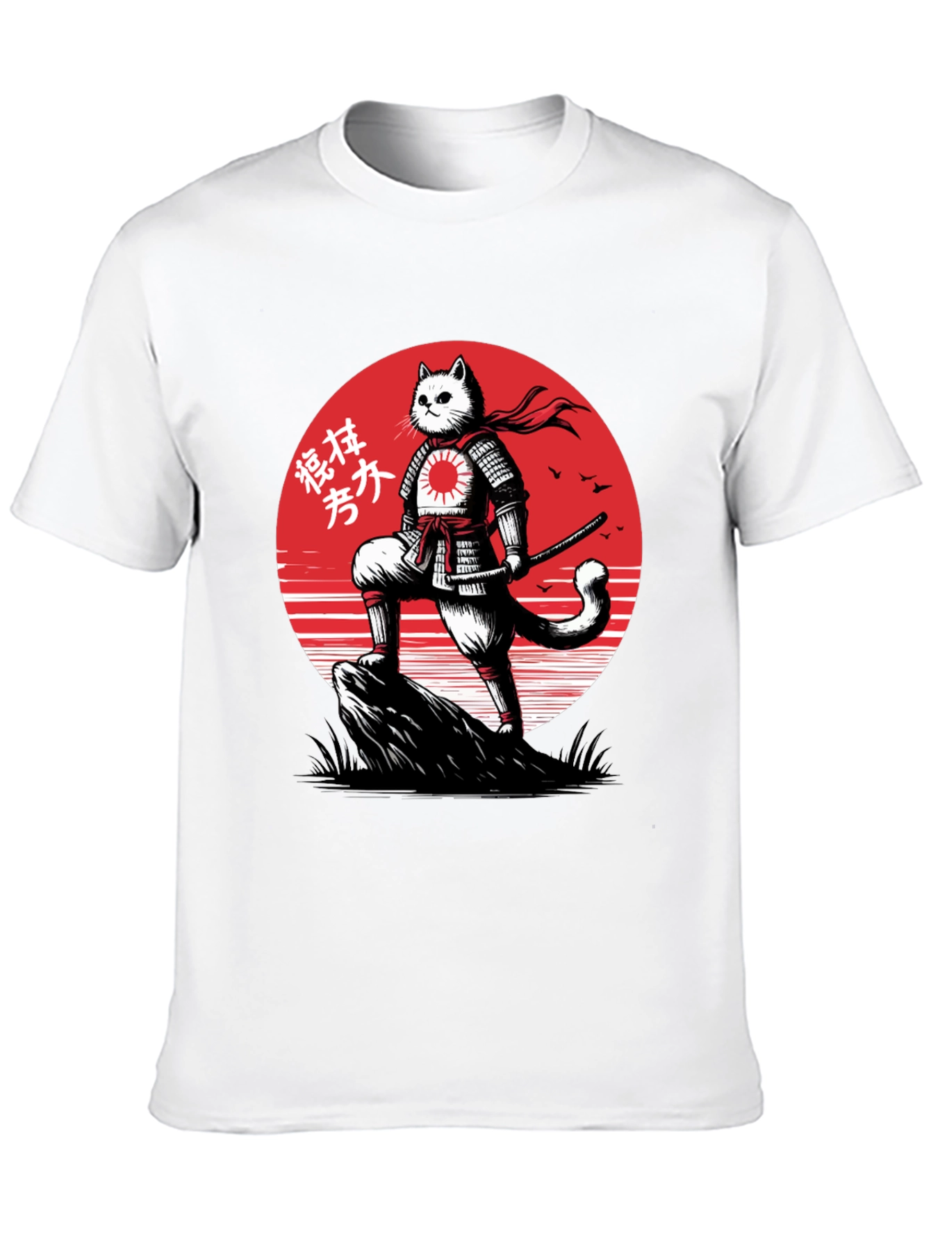 Samurai Cat T-Shirt - Martial Arts Kitten