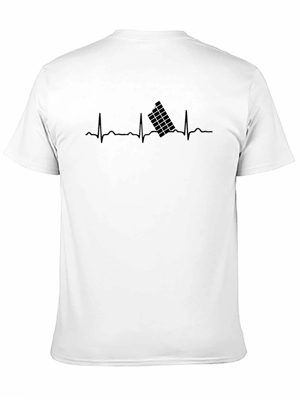 Heartbeat Rubiks Cube T-Shirt - Black