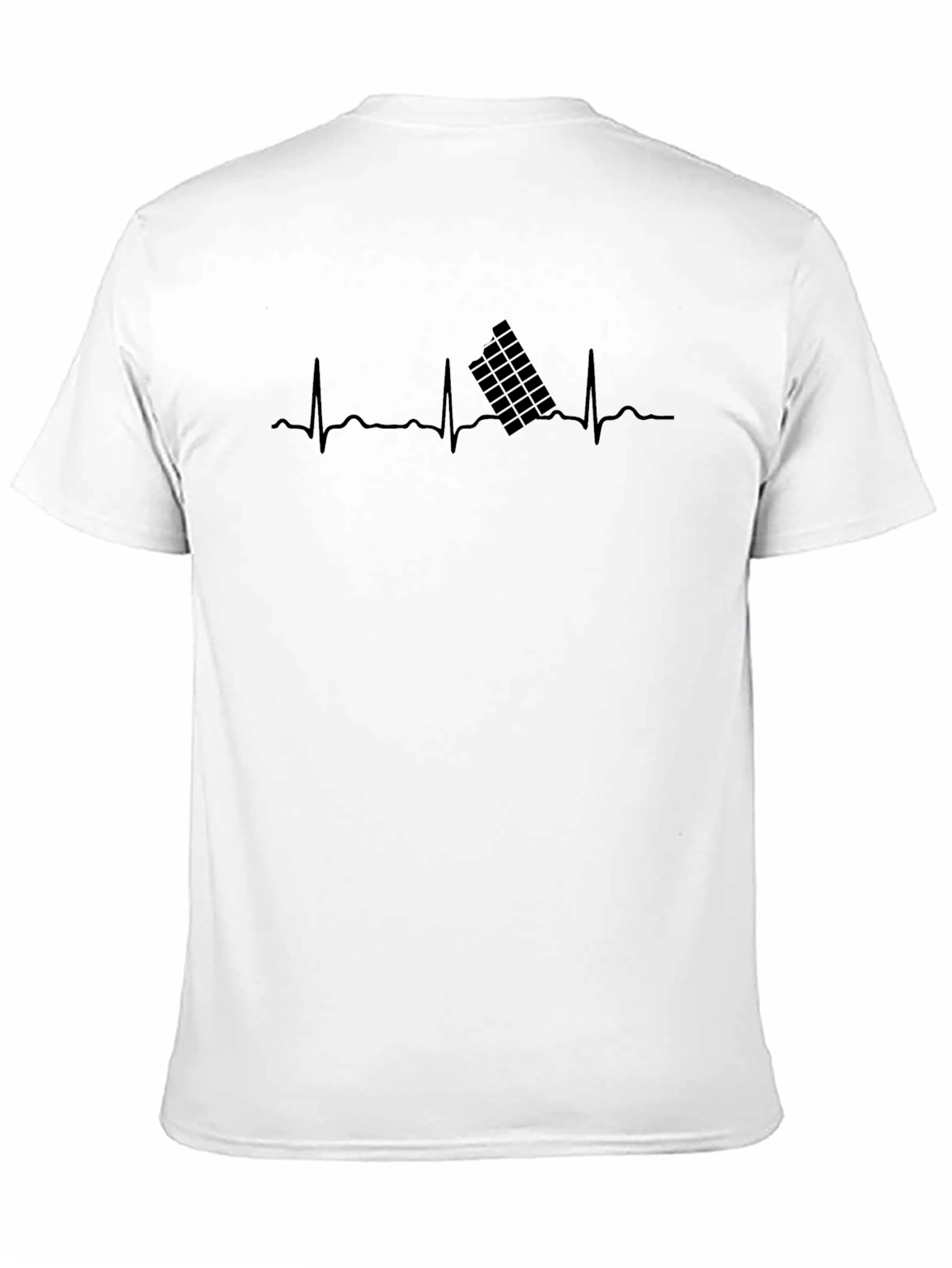 Heartbeat Rubiks Cube T-Shirt - Black