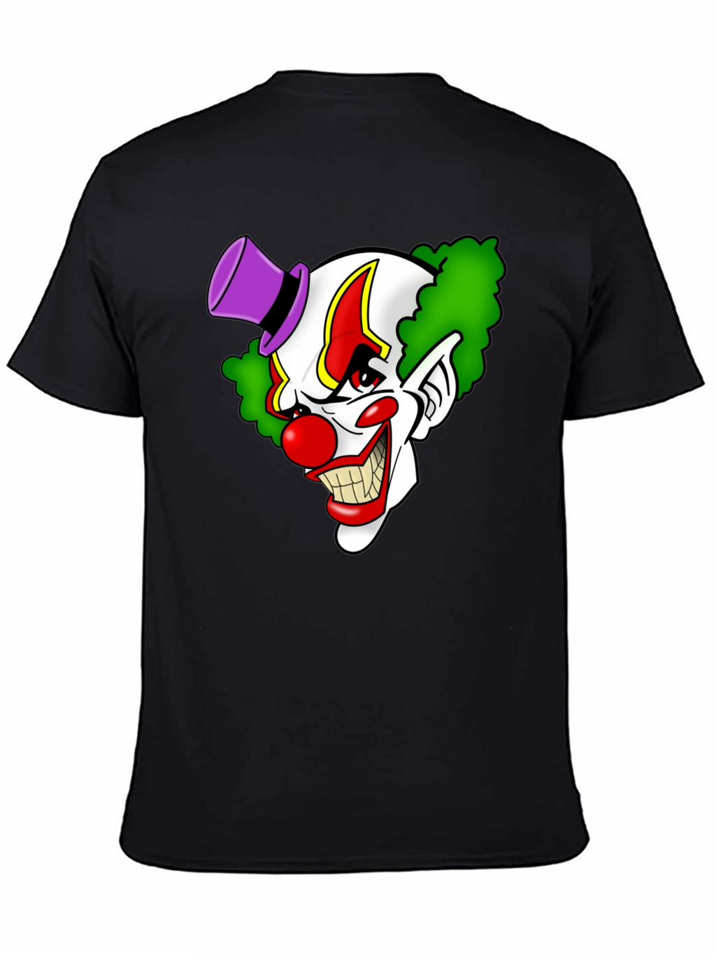 Creepy Clown Graphic Tee - Mens Black T-Shirt