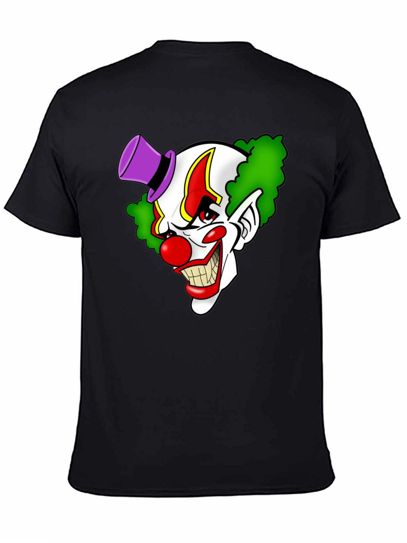 Creepy Clown Graphic Tee - Mens Black T-Shirt