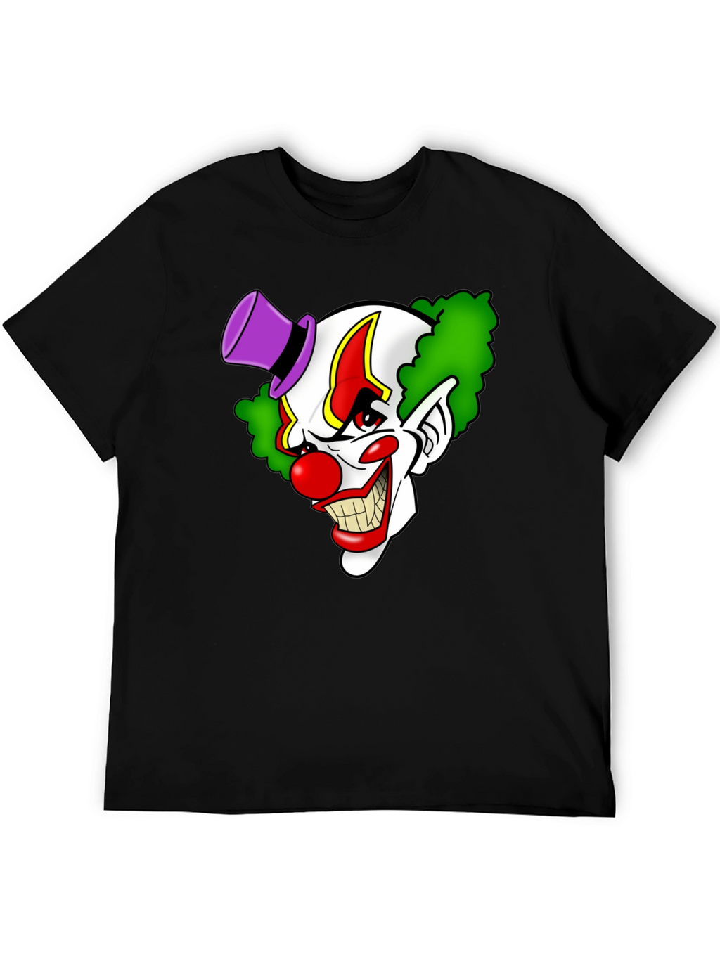 Creepy Clown Graphic Tee - Mens Black T-Shirt