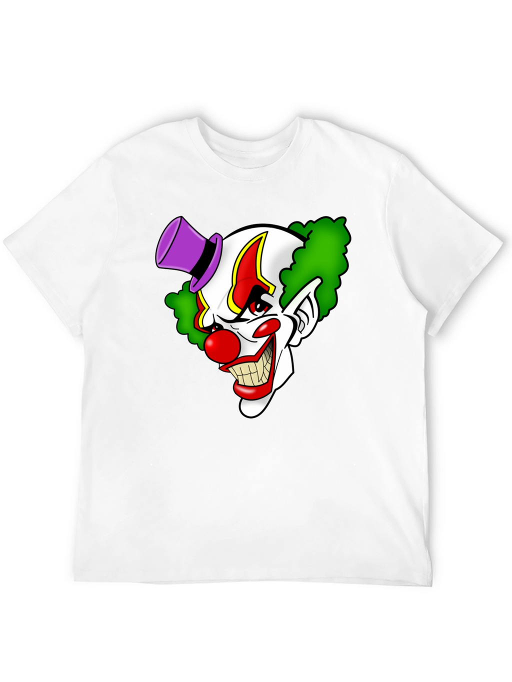 Creepy Clown Graphic Tee - Mens Black T-Shirt