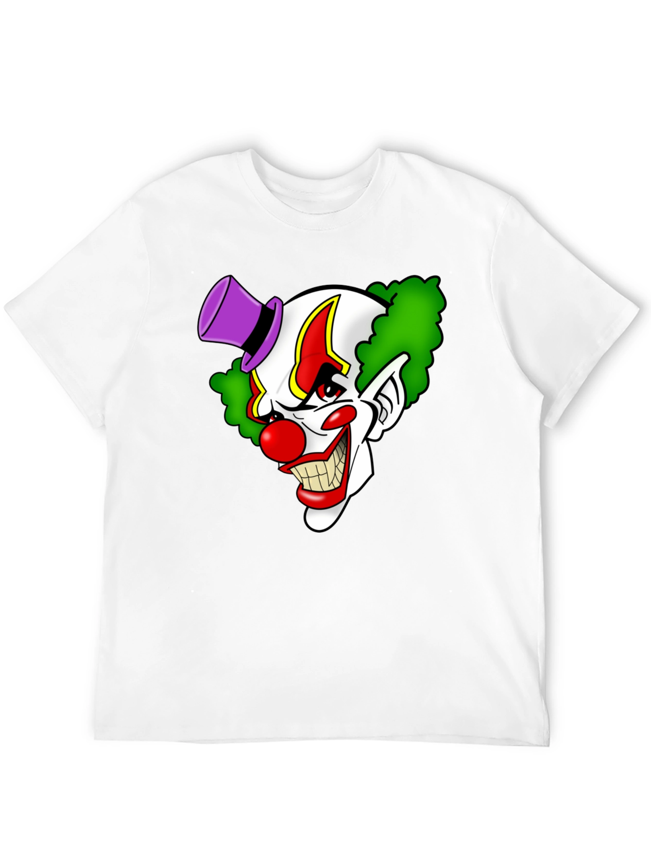 Creepy Clown Graphic Tee - Mens Black T-Shirt