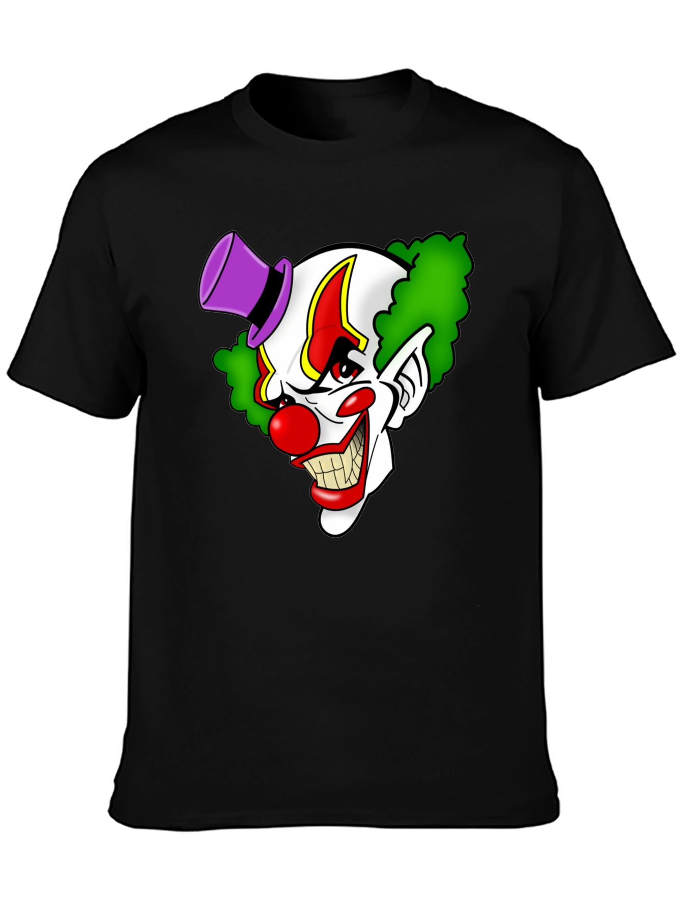 Creepy Clown Graphic Tee - Mens Black T-Shirt