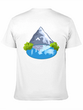 Mountain Lake Graphic T-Shirt - Mens Casual Tee