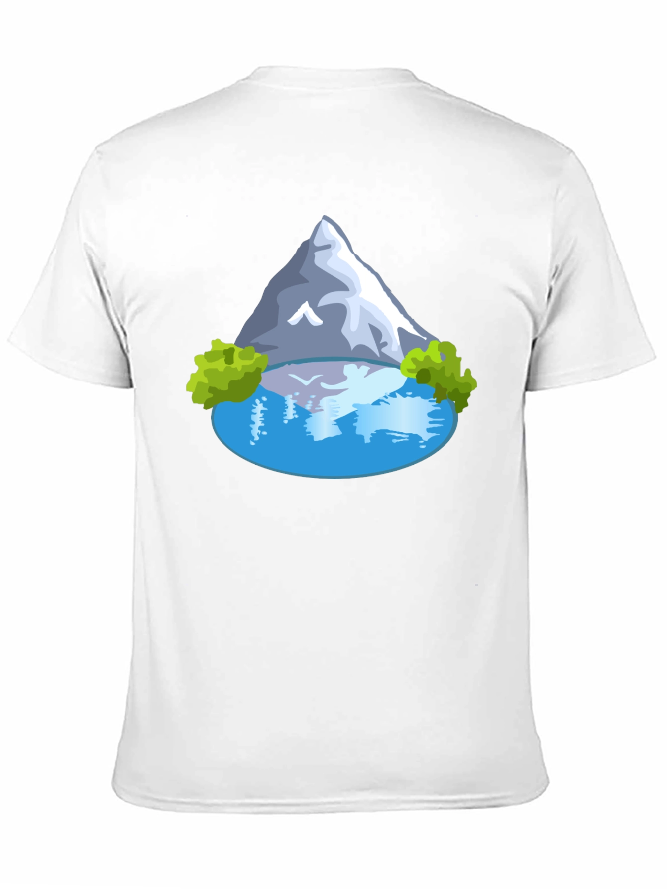 Mountain Lake Graphic T-Shirt - Mens Casual Tee