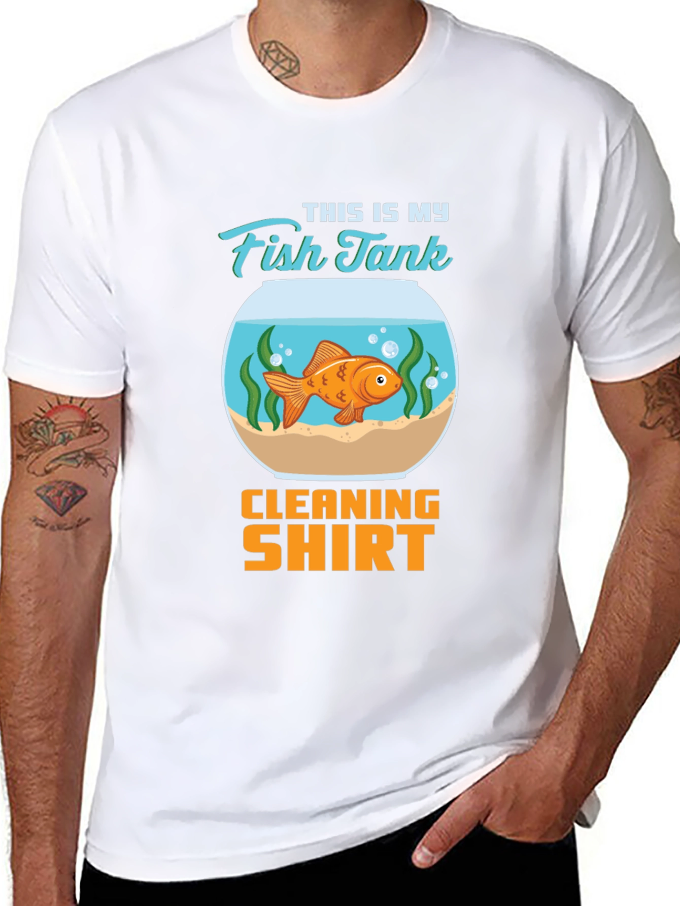 Fish Tank Cleaning Shirt - Novelty T-Shirt
