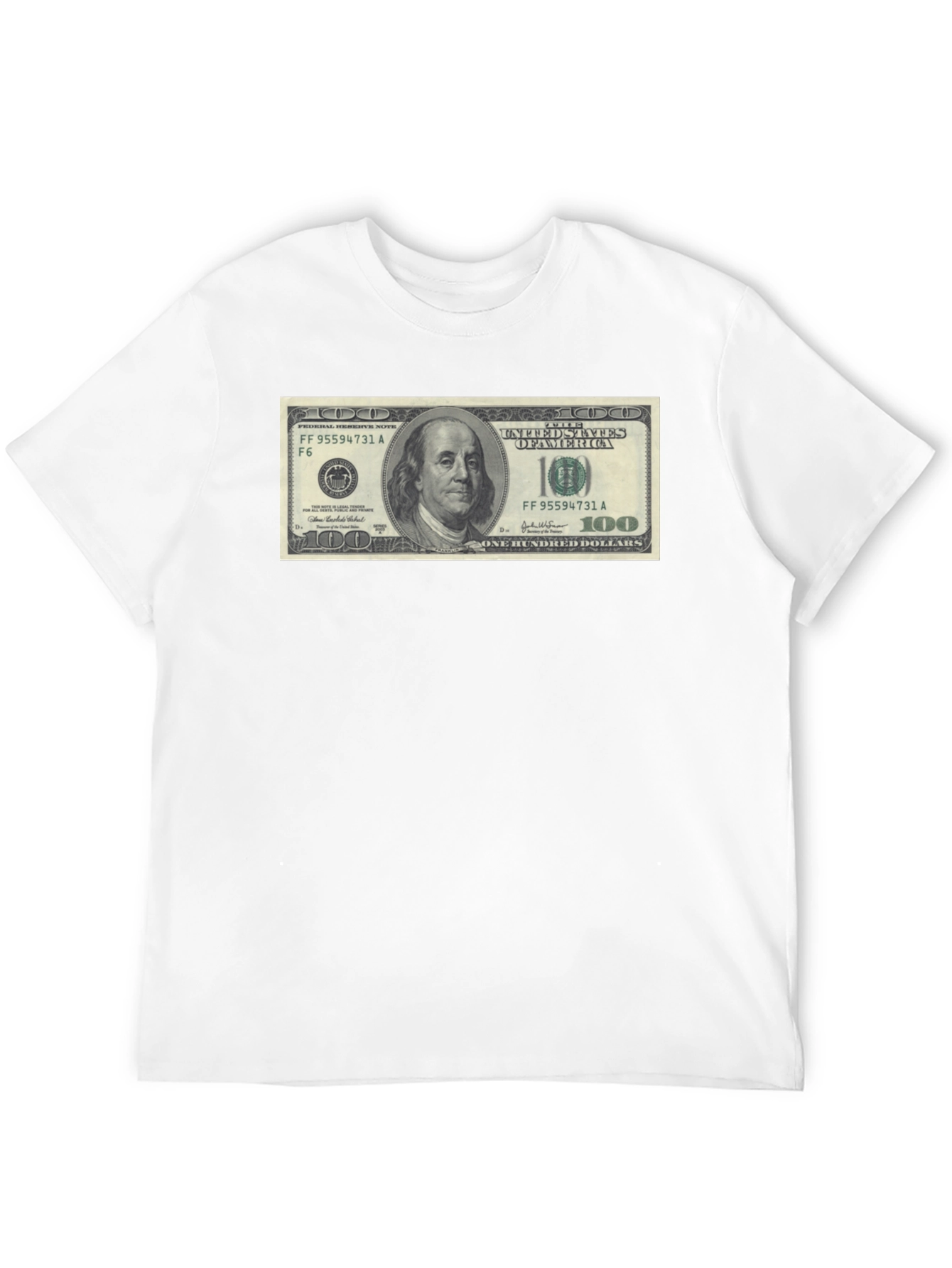 Money Graphic Black T-Shirt
