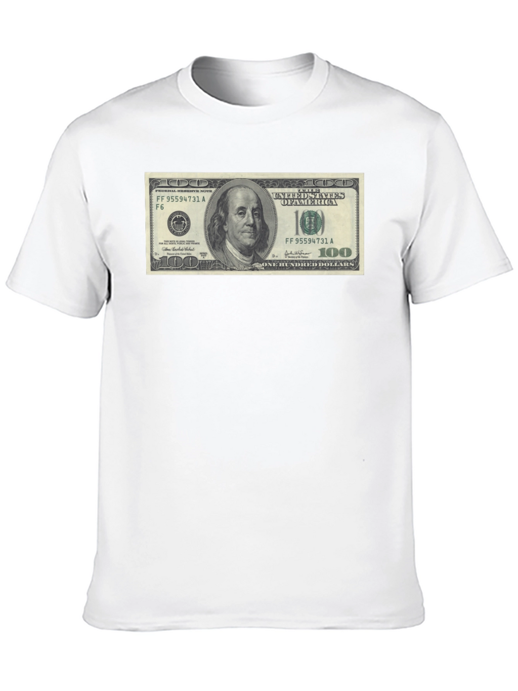 Money Graphic Black T-Shirt