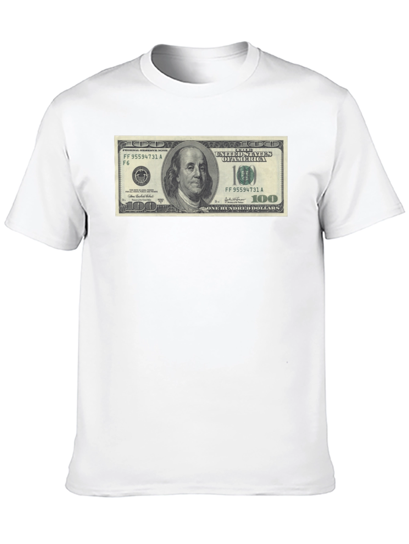 Money Graphic Black T-Shirt