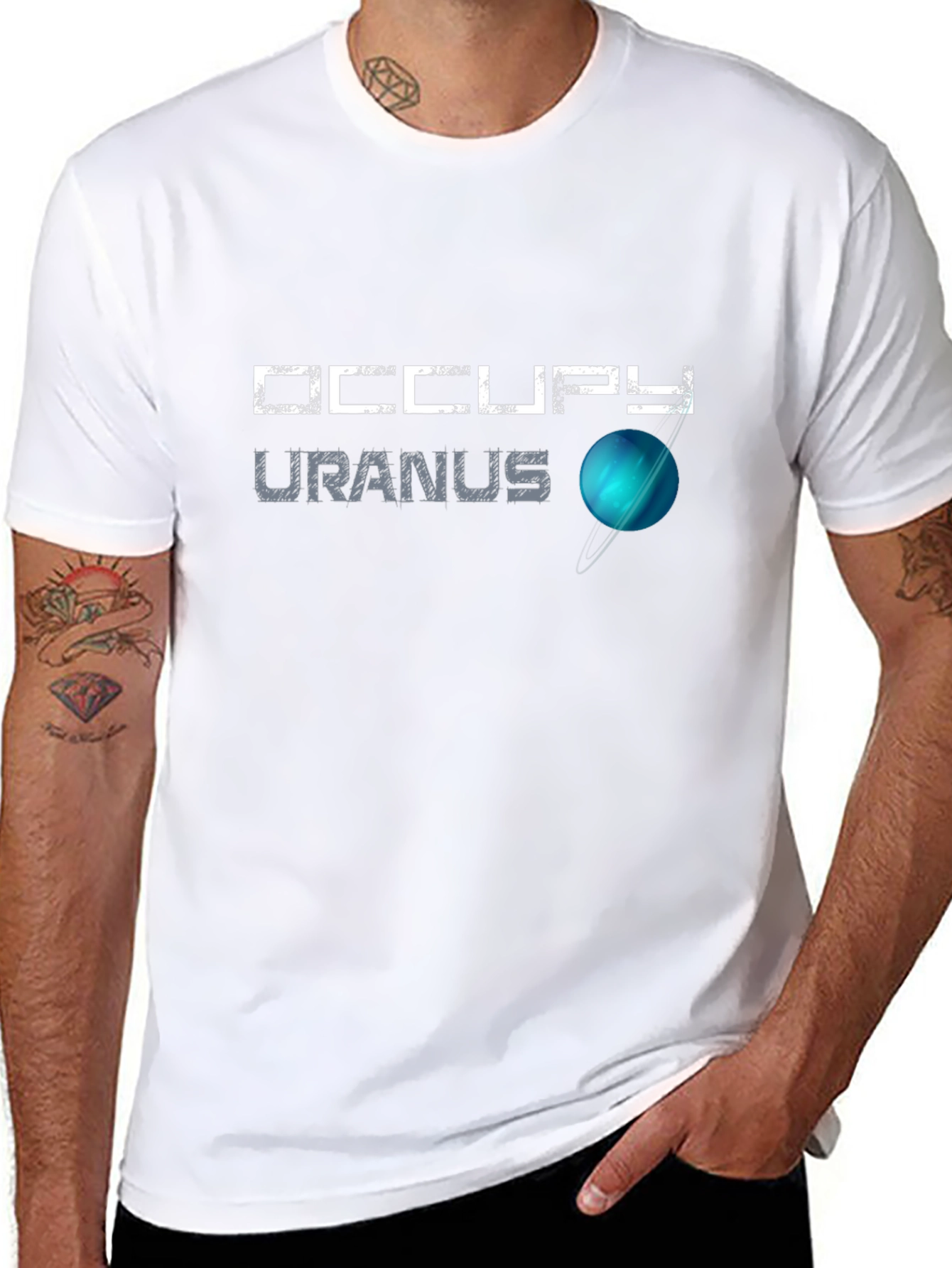 Occupy Uranus Black T-Shirt