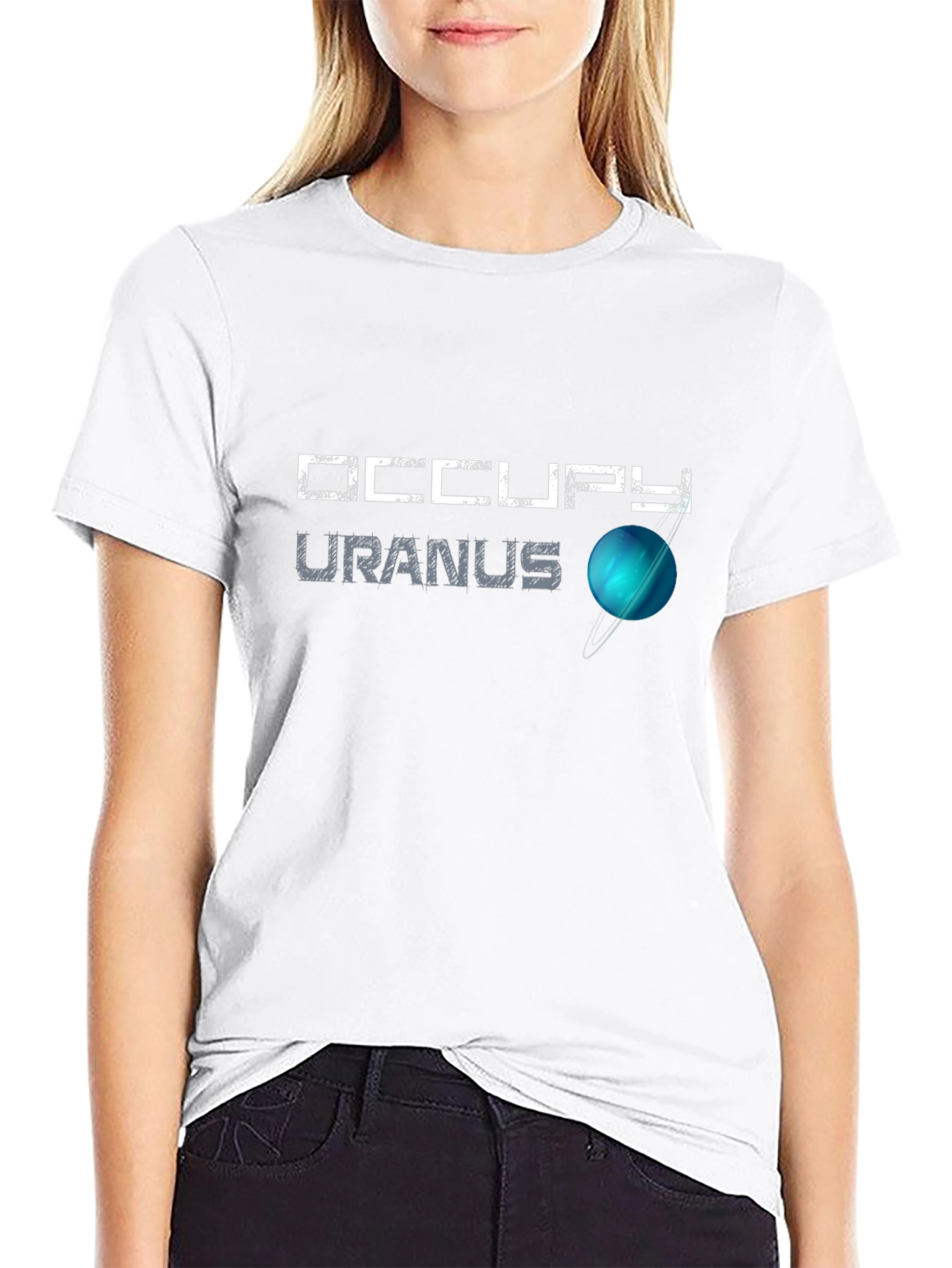 Occupy Uranus Black T-Shirt