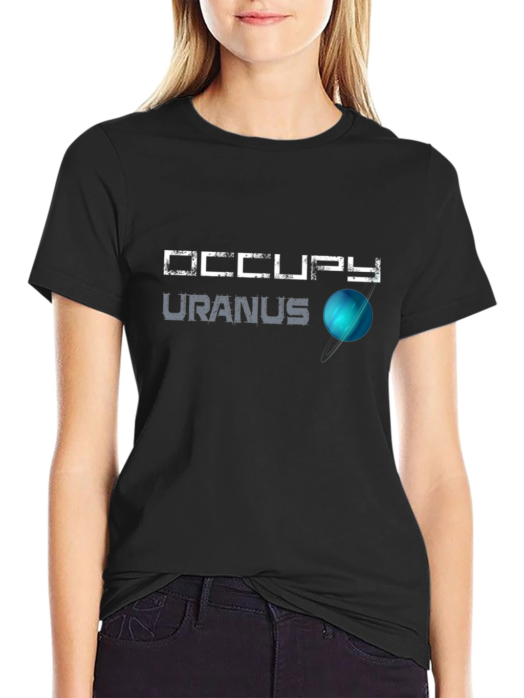 Occupy Uranus Black T-Shirt