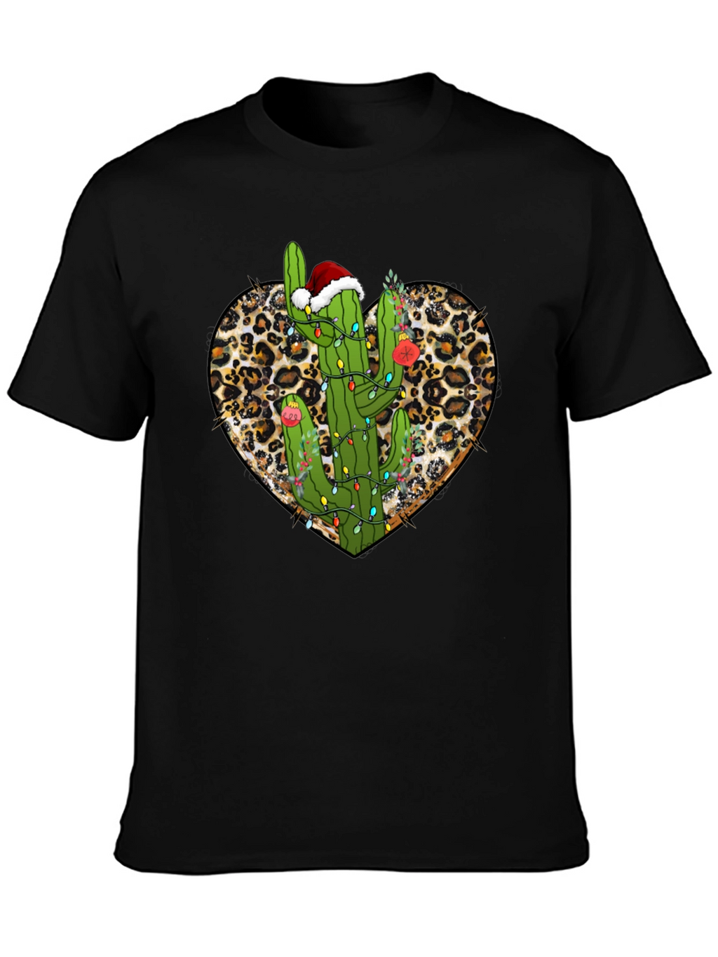 Cactus Christmas Heart Tee