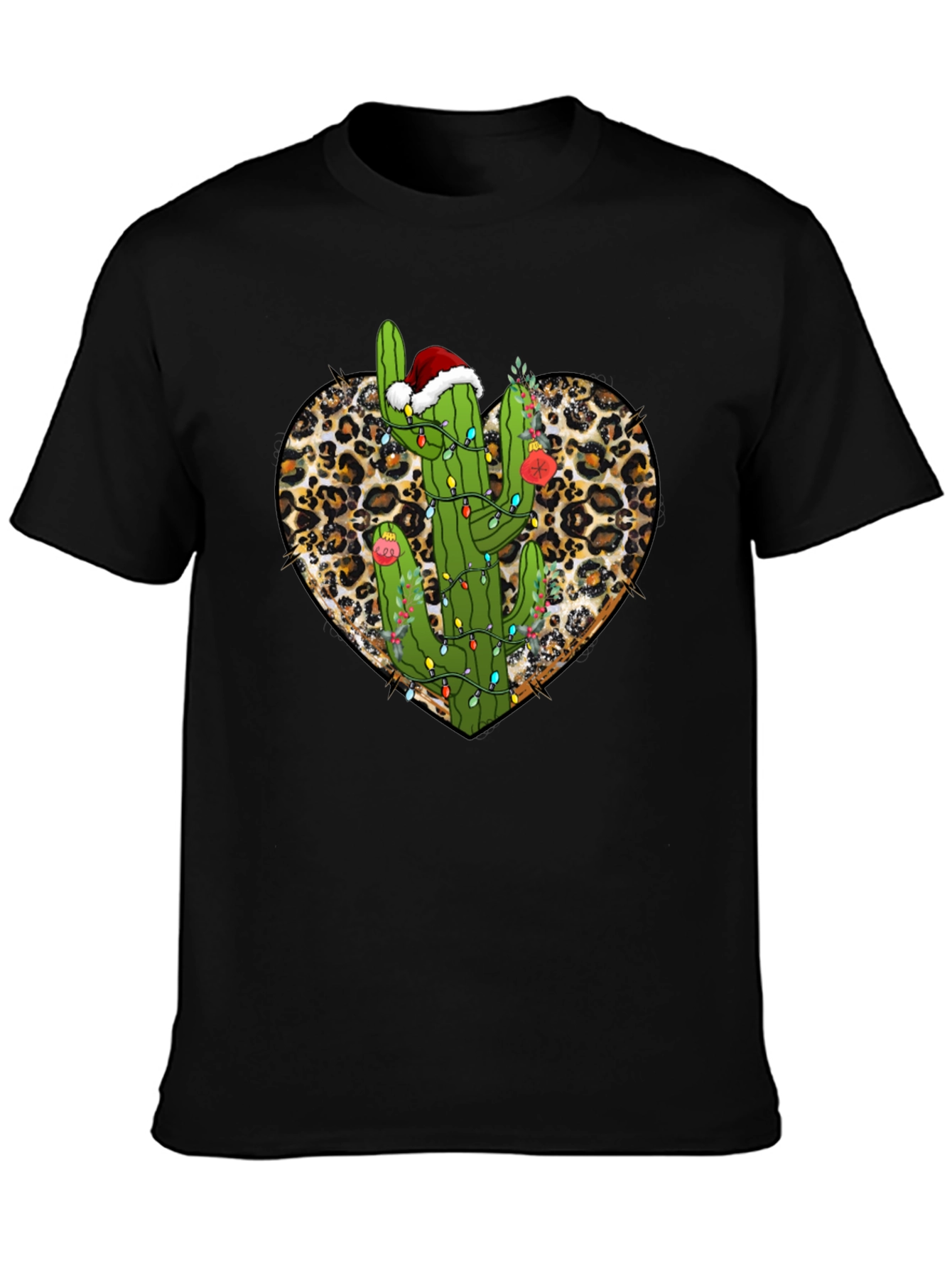 Cactus Christmas Heart Tee