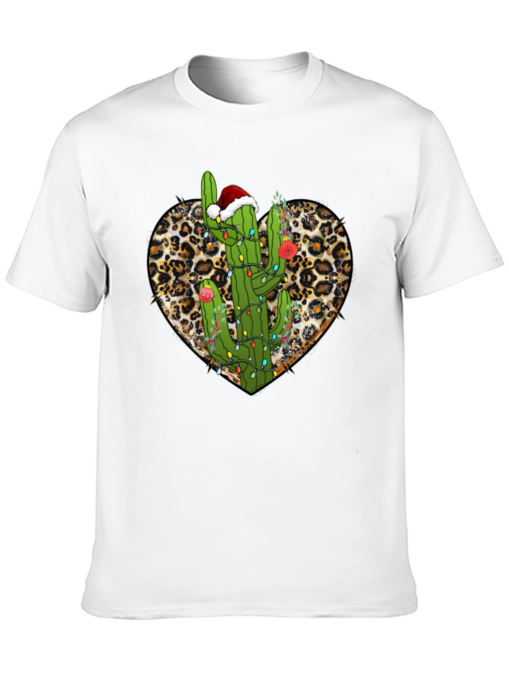 Cactus Christmas Heart Tee