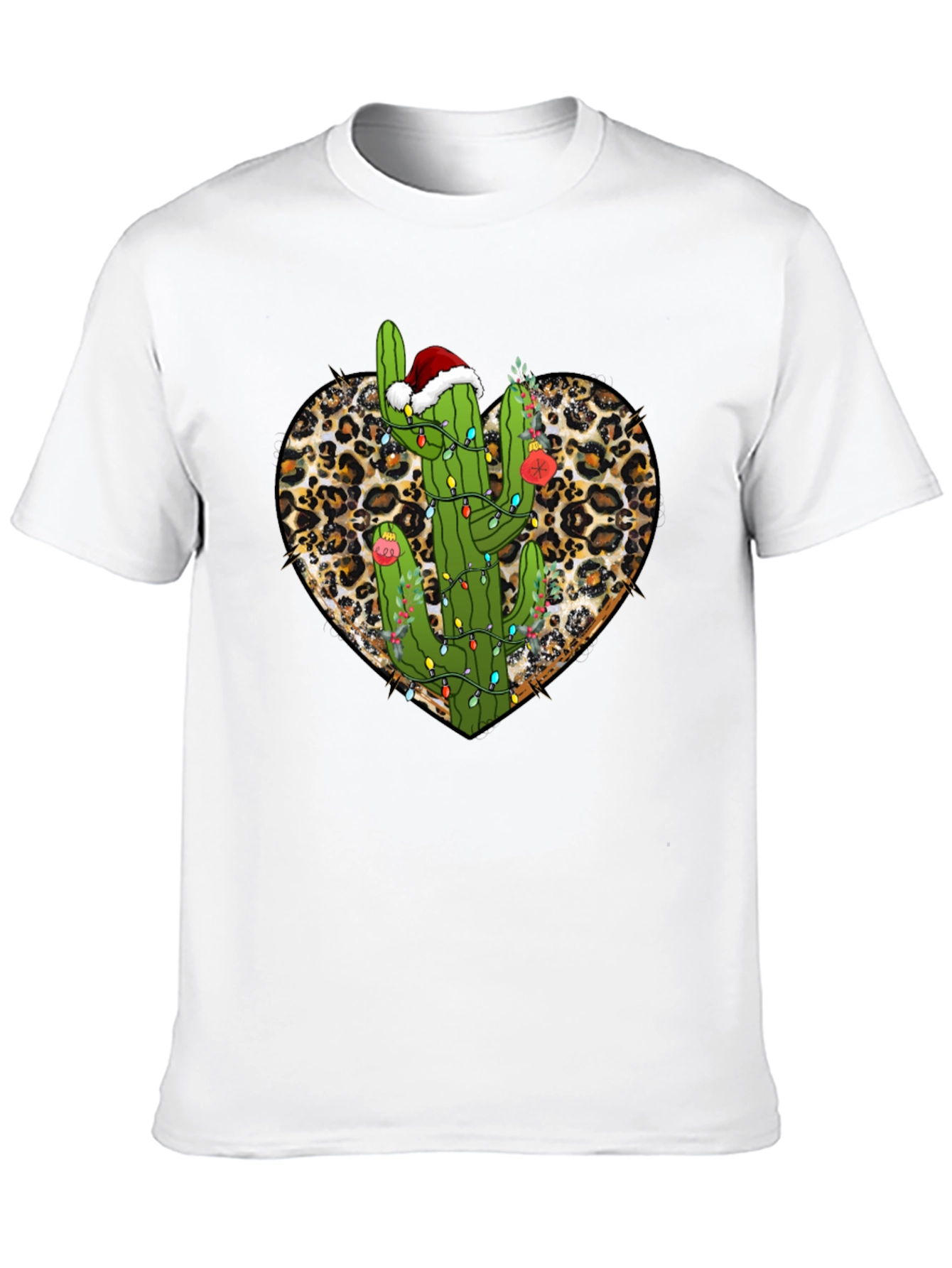 Cactus Christmas Heart Tee