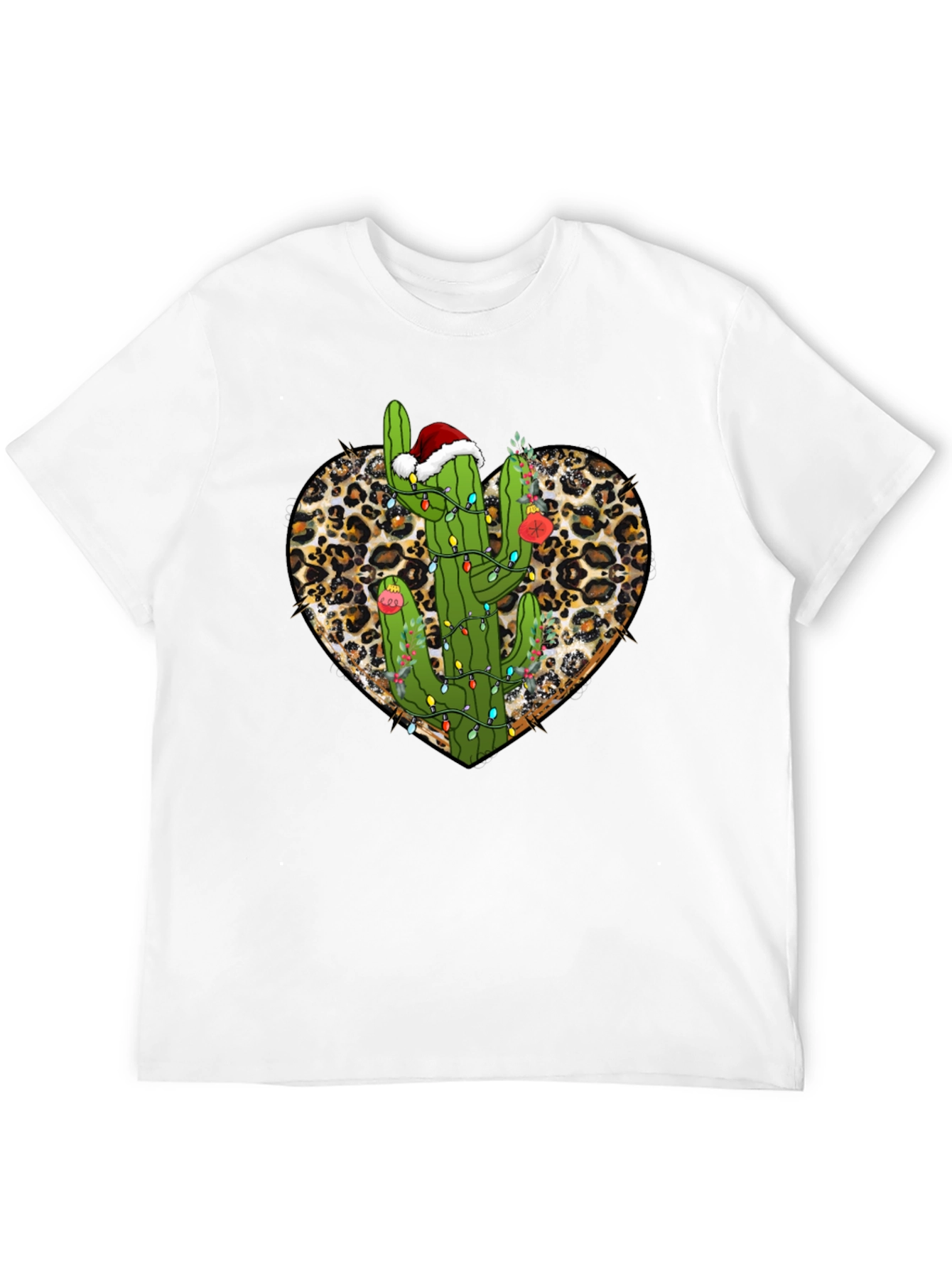 Cactus Christmas Heart Tee