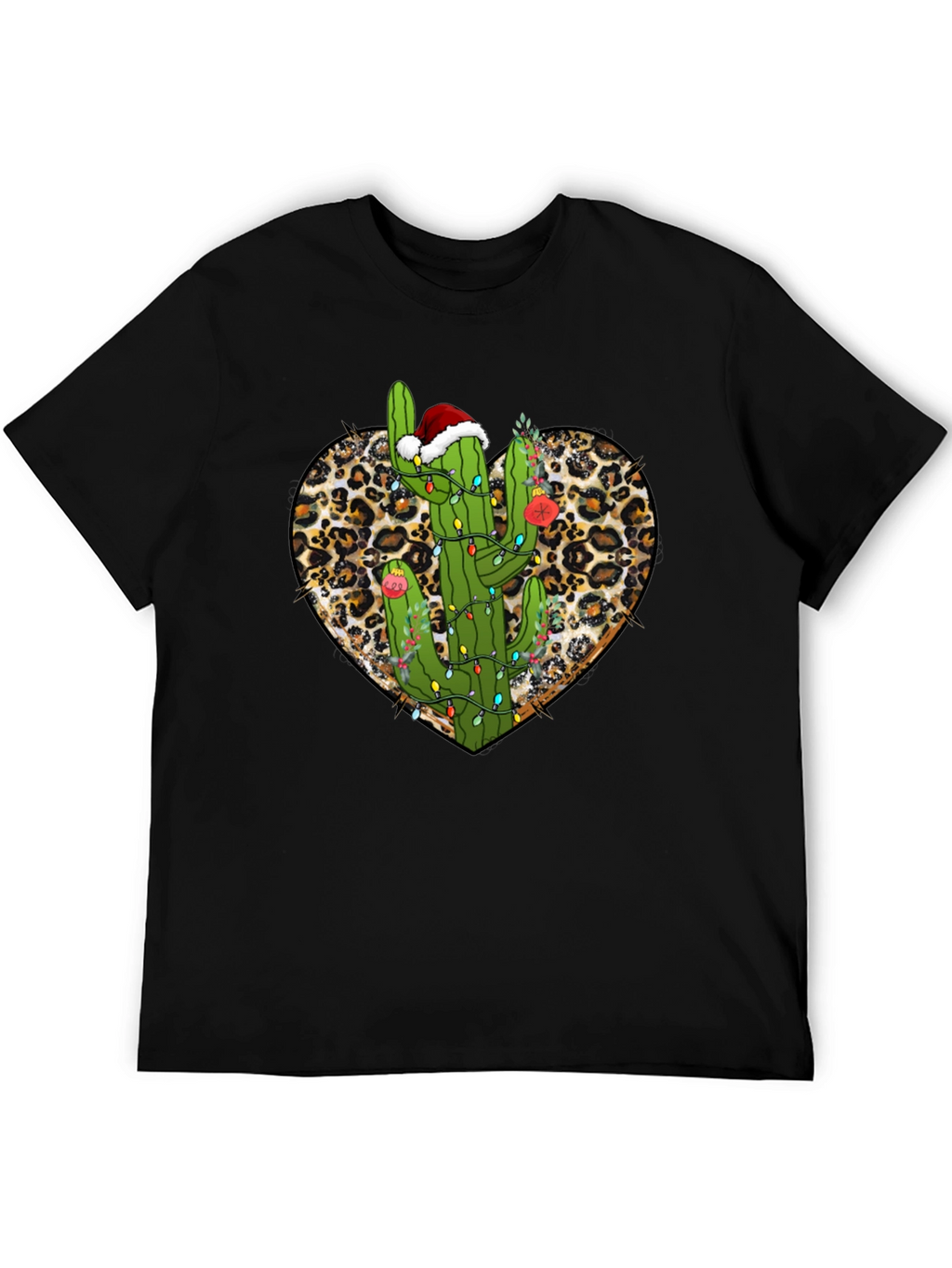 Cactus Christmas Heart Tee