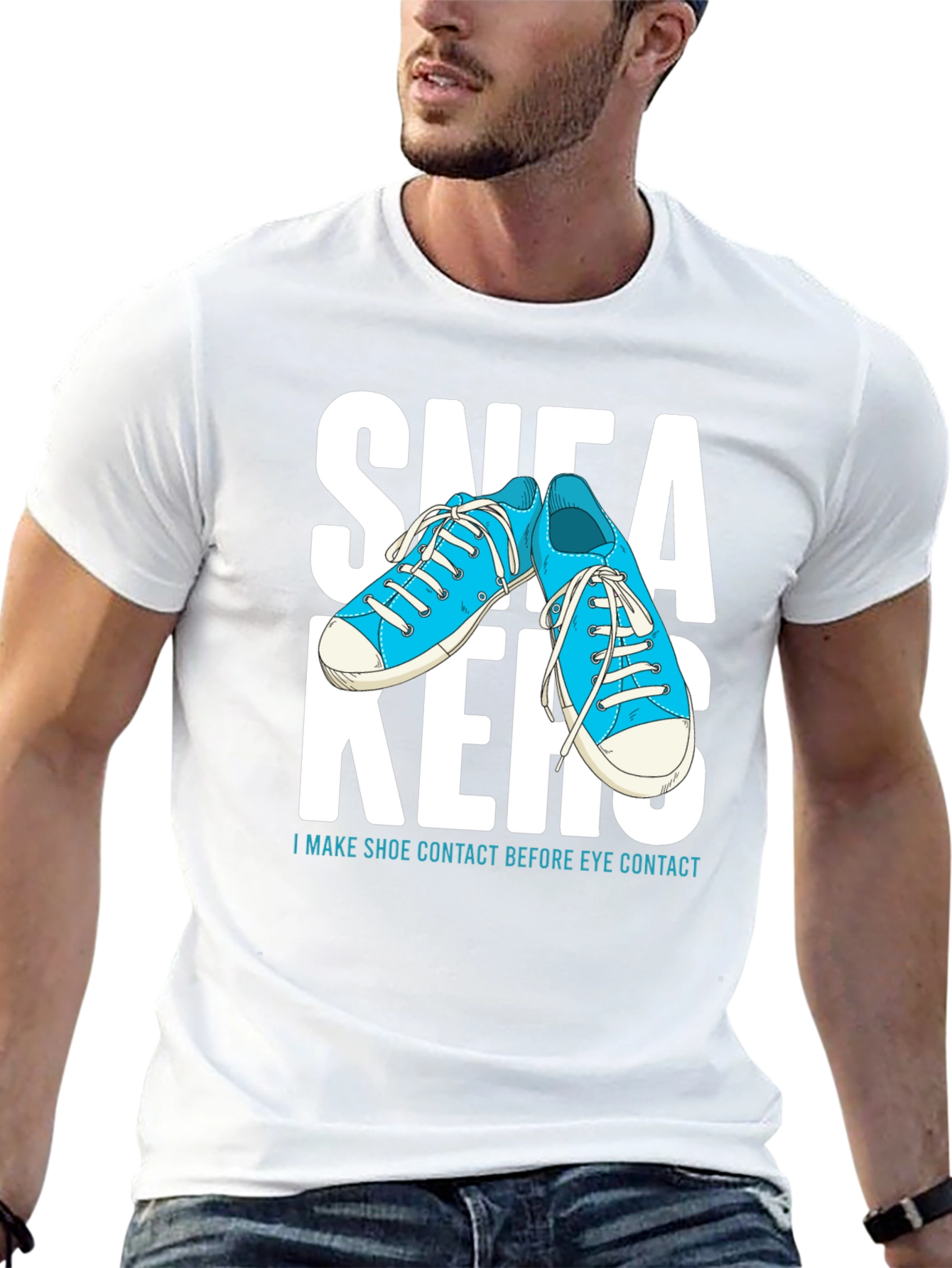 Sneakers Graphic Tee - Shoe Contact First!