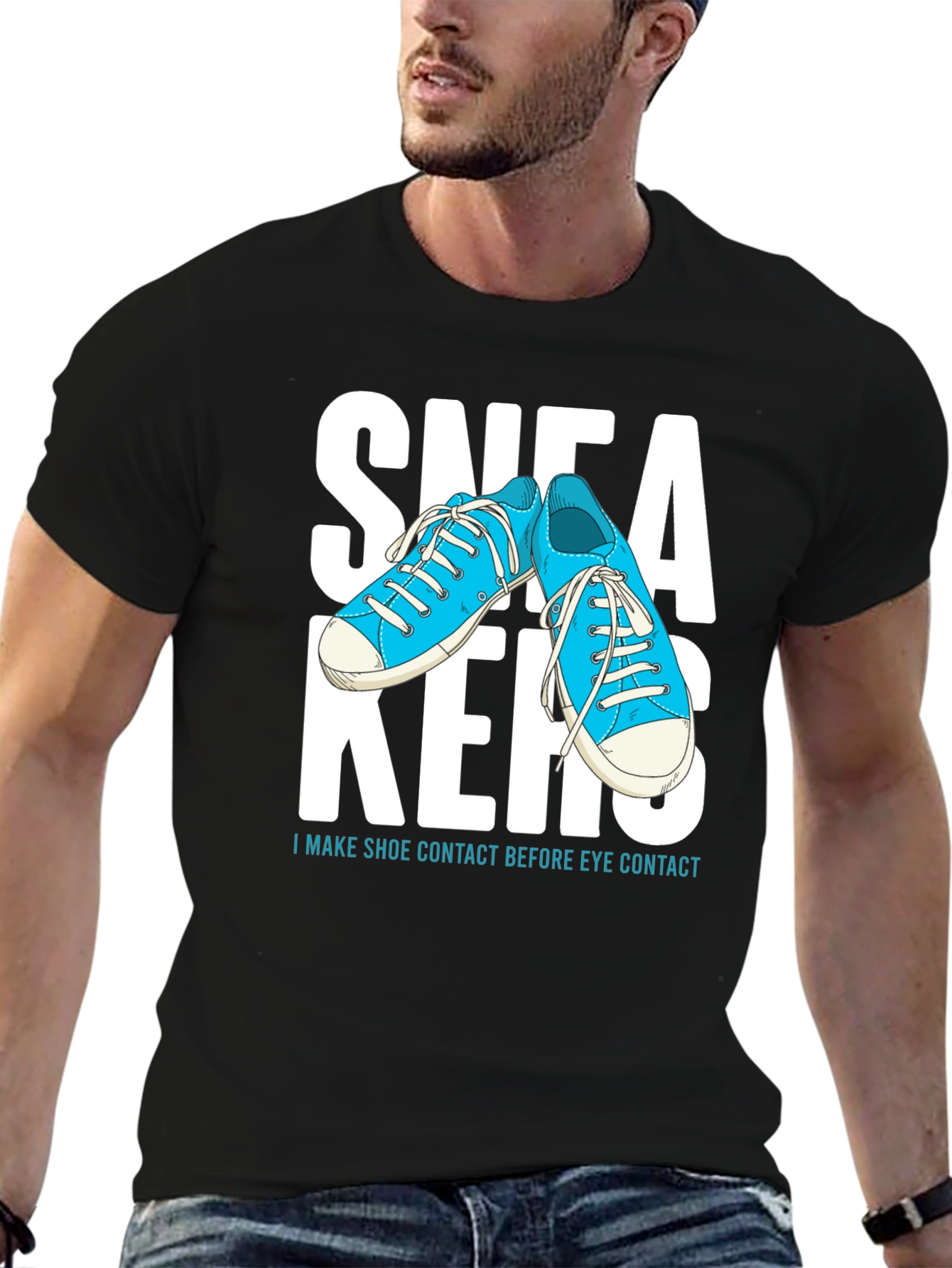 Sneakers Graphic Tee - Shoe Contact First!