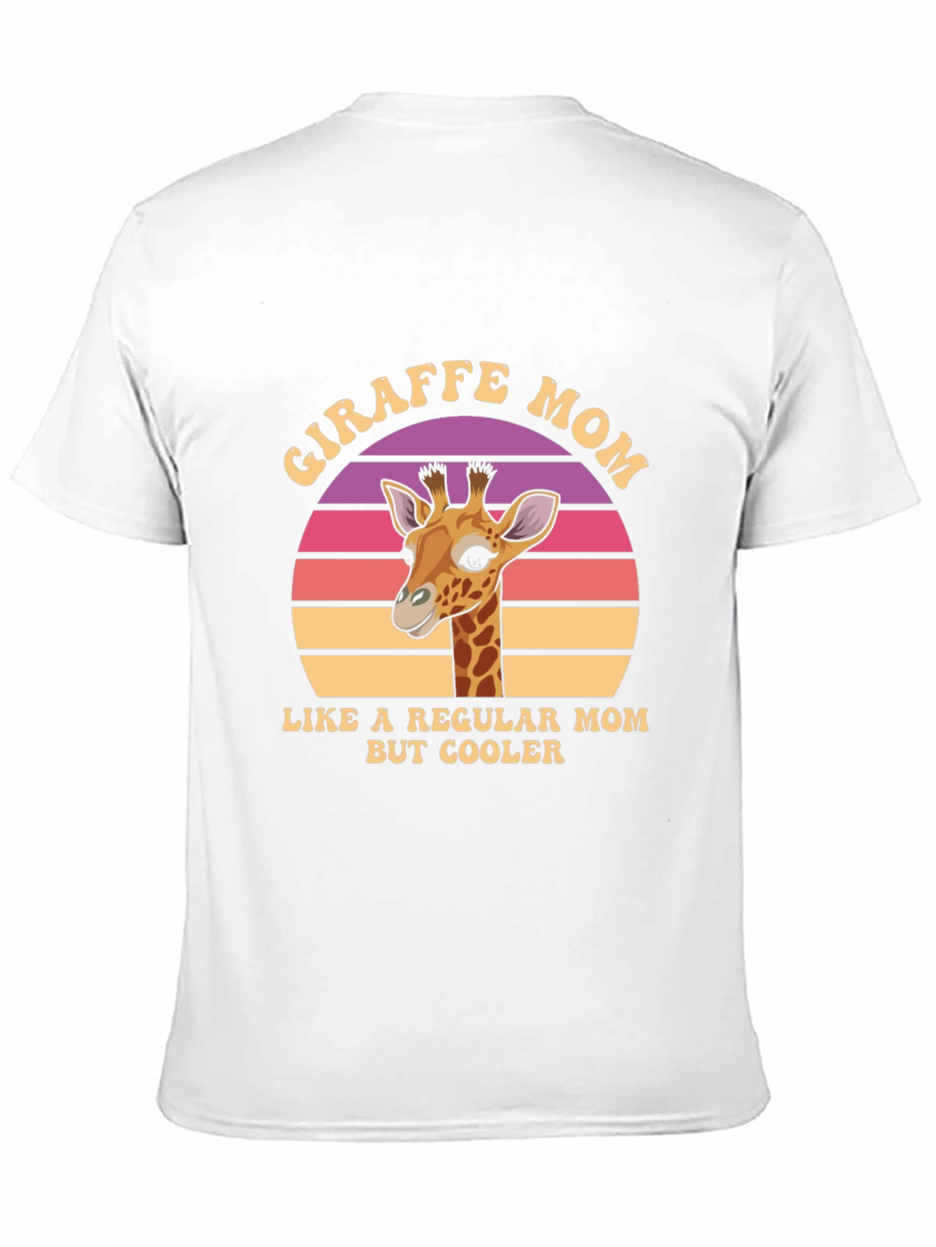 Giraffe Mom Graphic T-Shirt - Cool Animal Lover Tee