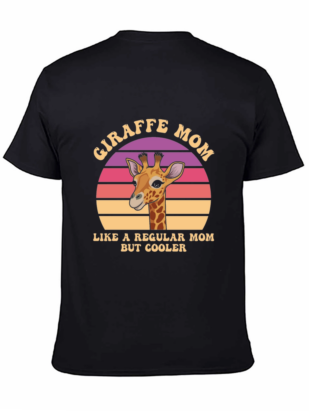Giraffe Mom Graphic T-Shirt - Cool Animal Lover Tee