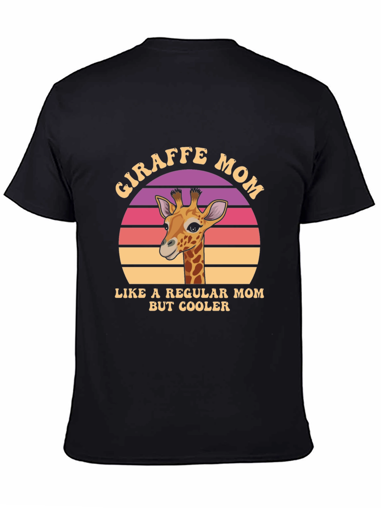 Giraffe Mom Graphic T-Shirt - Cool Animal Lover Tee