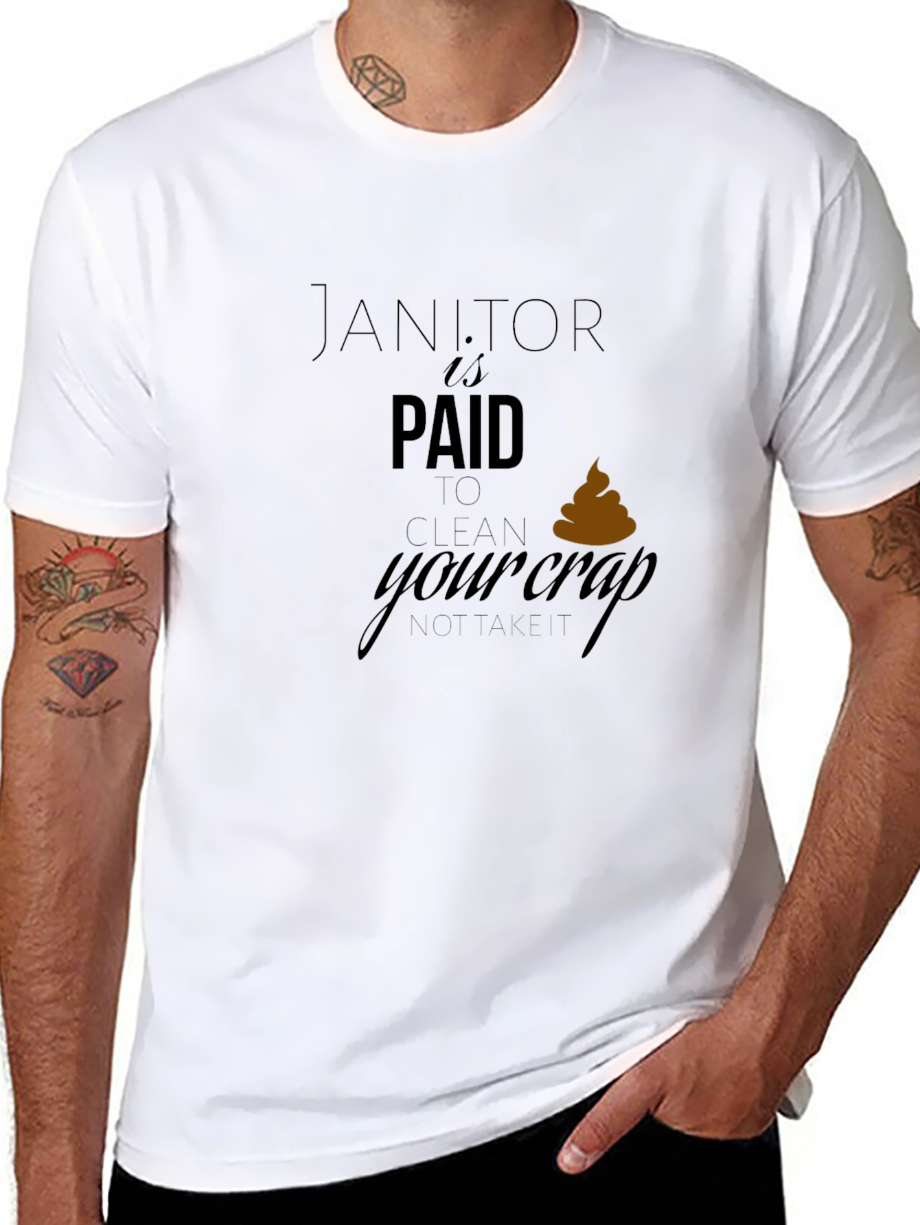 Janitor Humor Graphic T-Shirt
