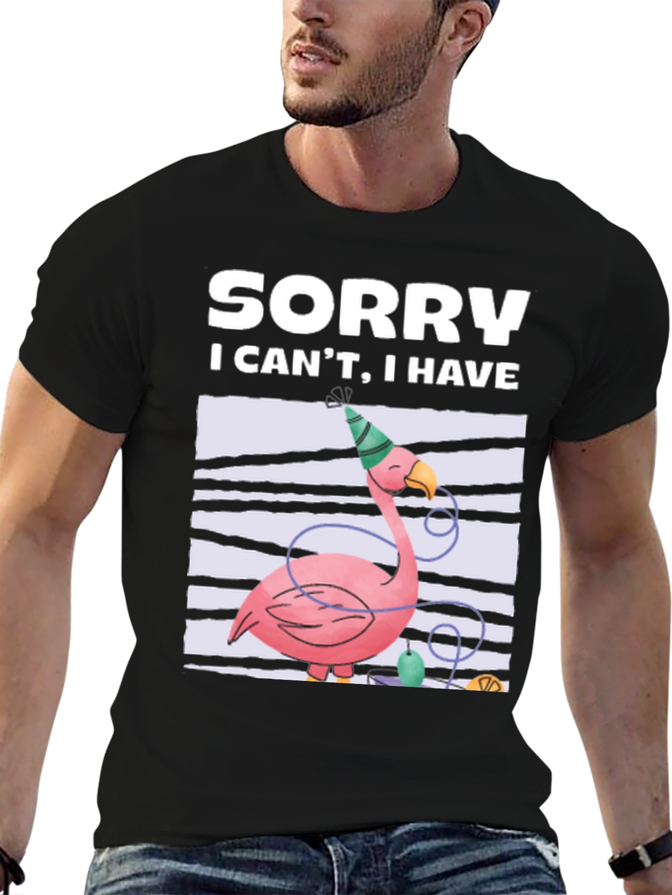 Sorry Flamingo Party T-Shirt