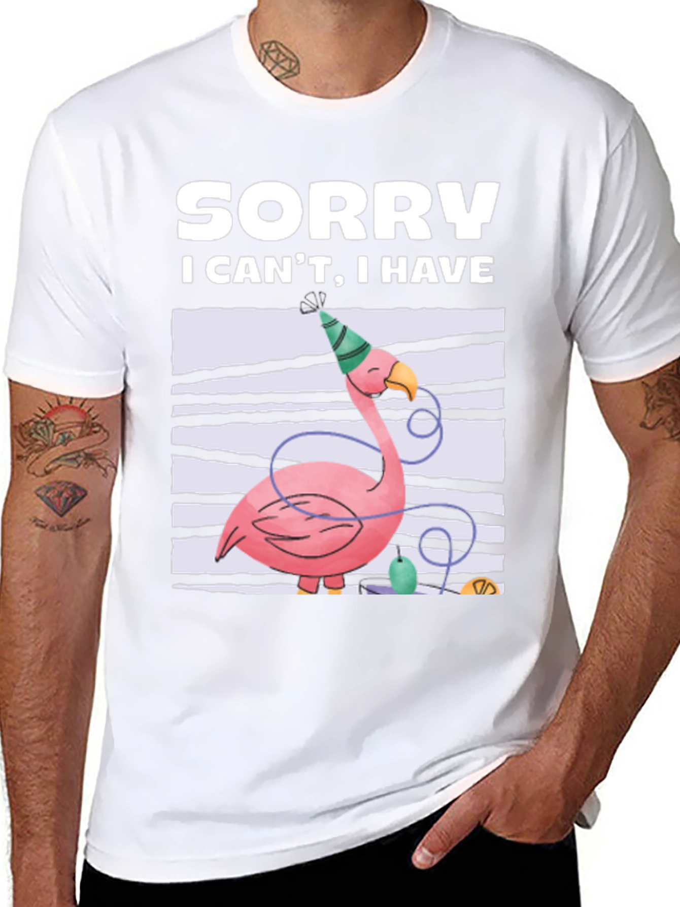 Sorry Flamingo Party T-Shirt