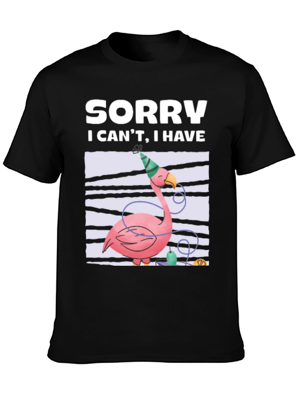Sorry Flamingo Party T-Shirt