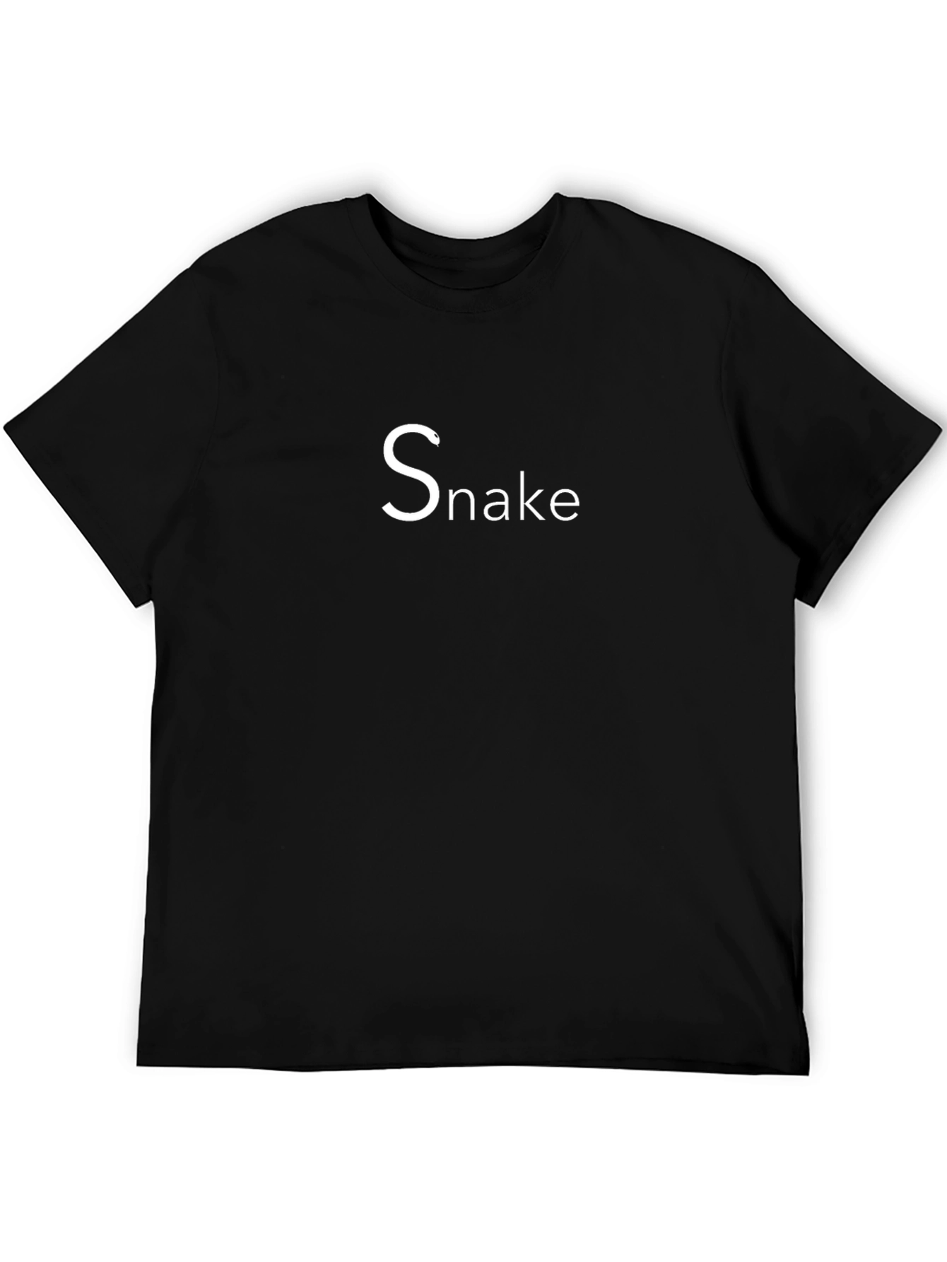 Black Snake Graphic Tee - Comfortable Fit