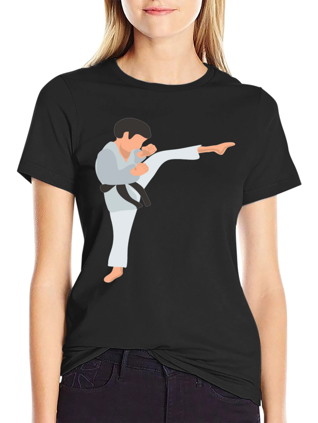 Karate Kick T-Shirt - Martial Arts Design