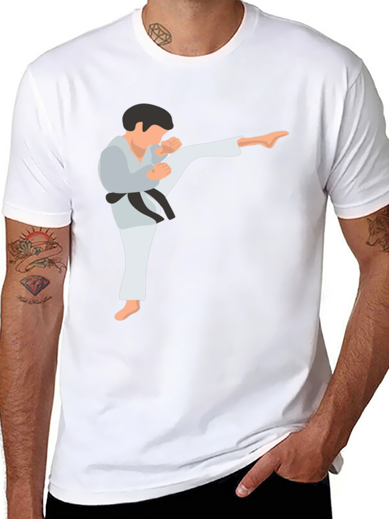 Karate Kick T-Shirt - Martial Arts Design