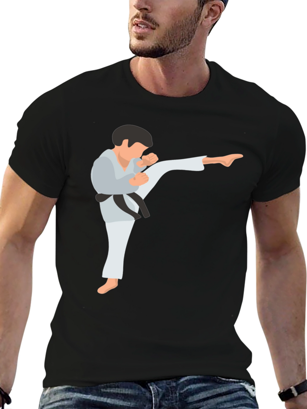 Karate Kick T-Shirt - Martial Arts Design