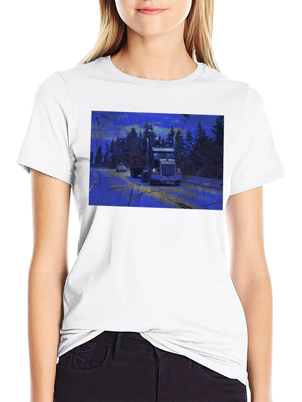 Truck Graphic Tee - Night Drive Design