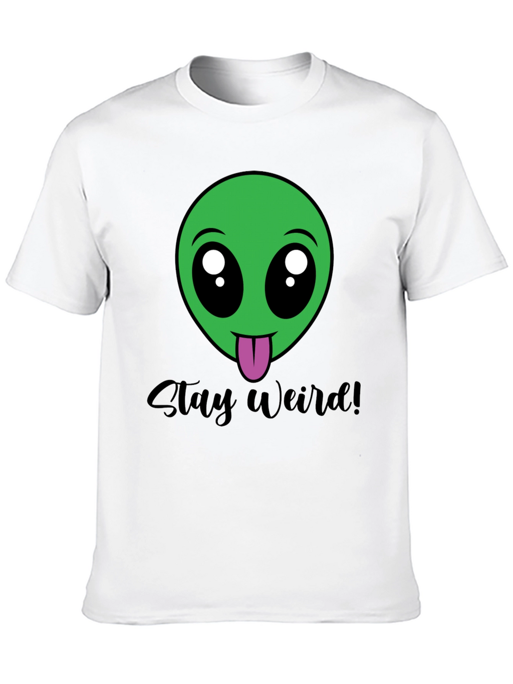 Stay Weird Alien Tee - Black