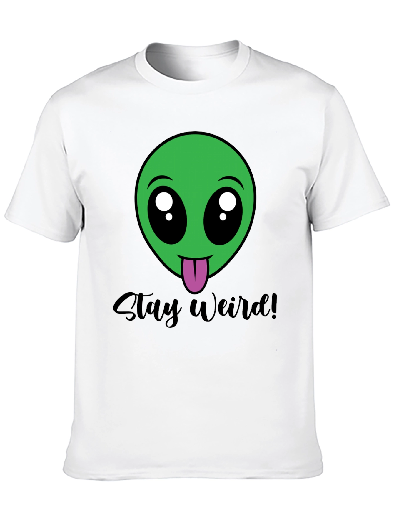 Stay Weird Alien Tee - Black