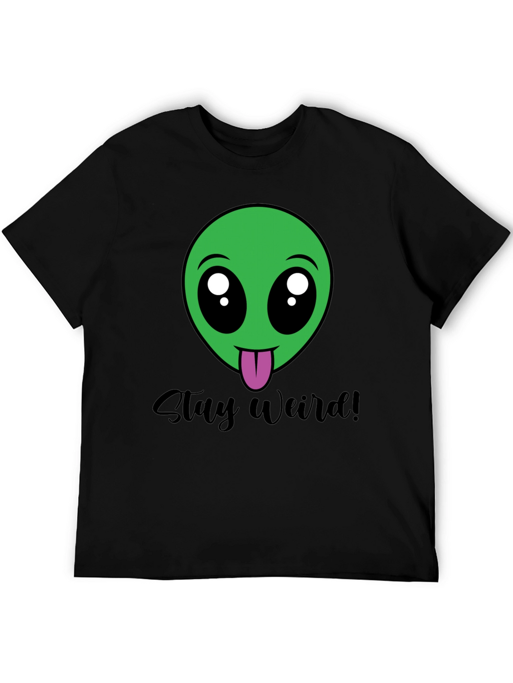 Stay Weird Alien Tee - Black