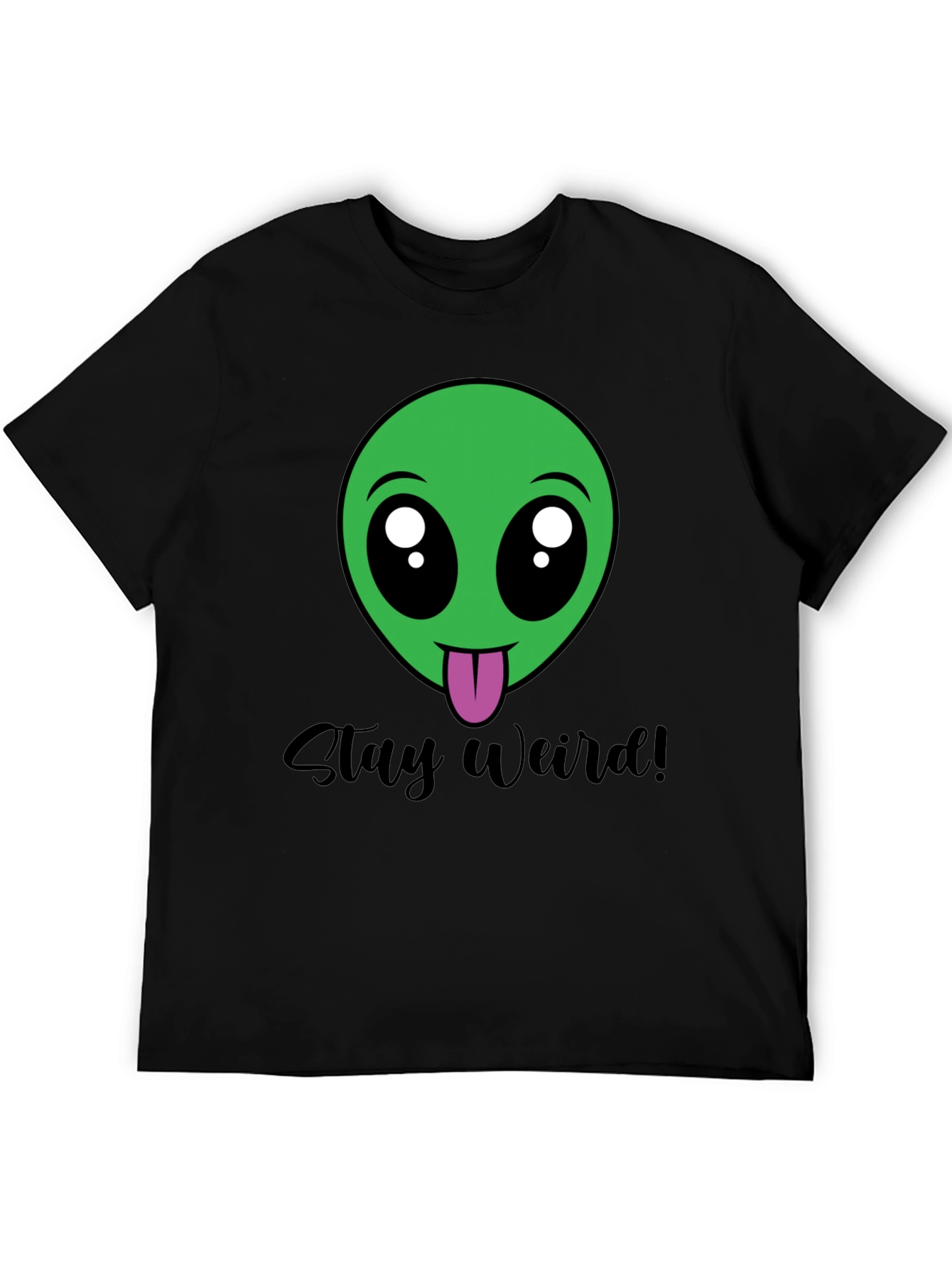 Stay Weird Alien Tee - Black