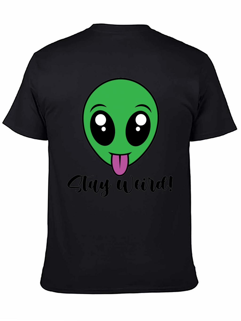 Stay Weird Alien Tee - Black