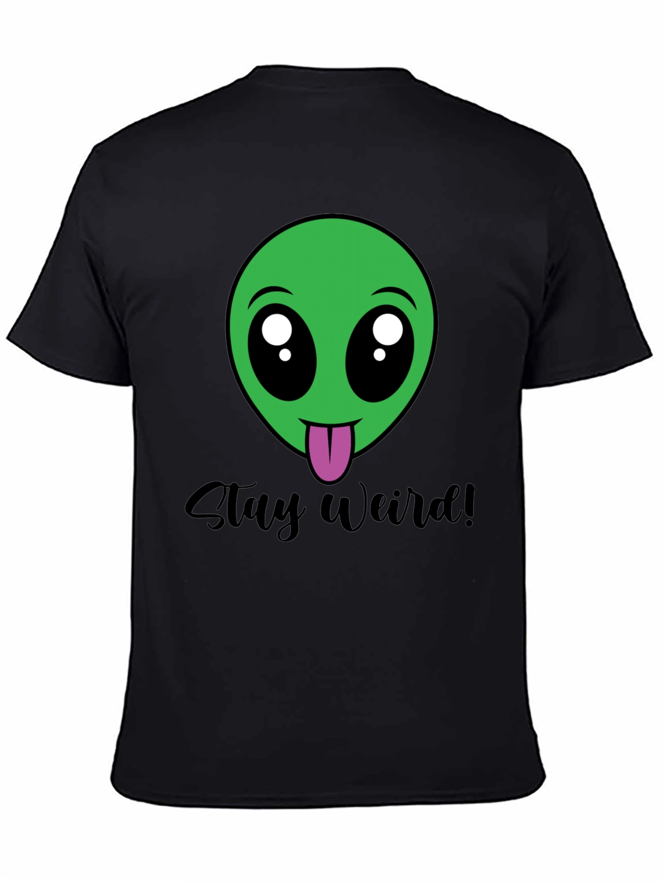 Stay Weird Alien Tee - Black