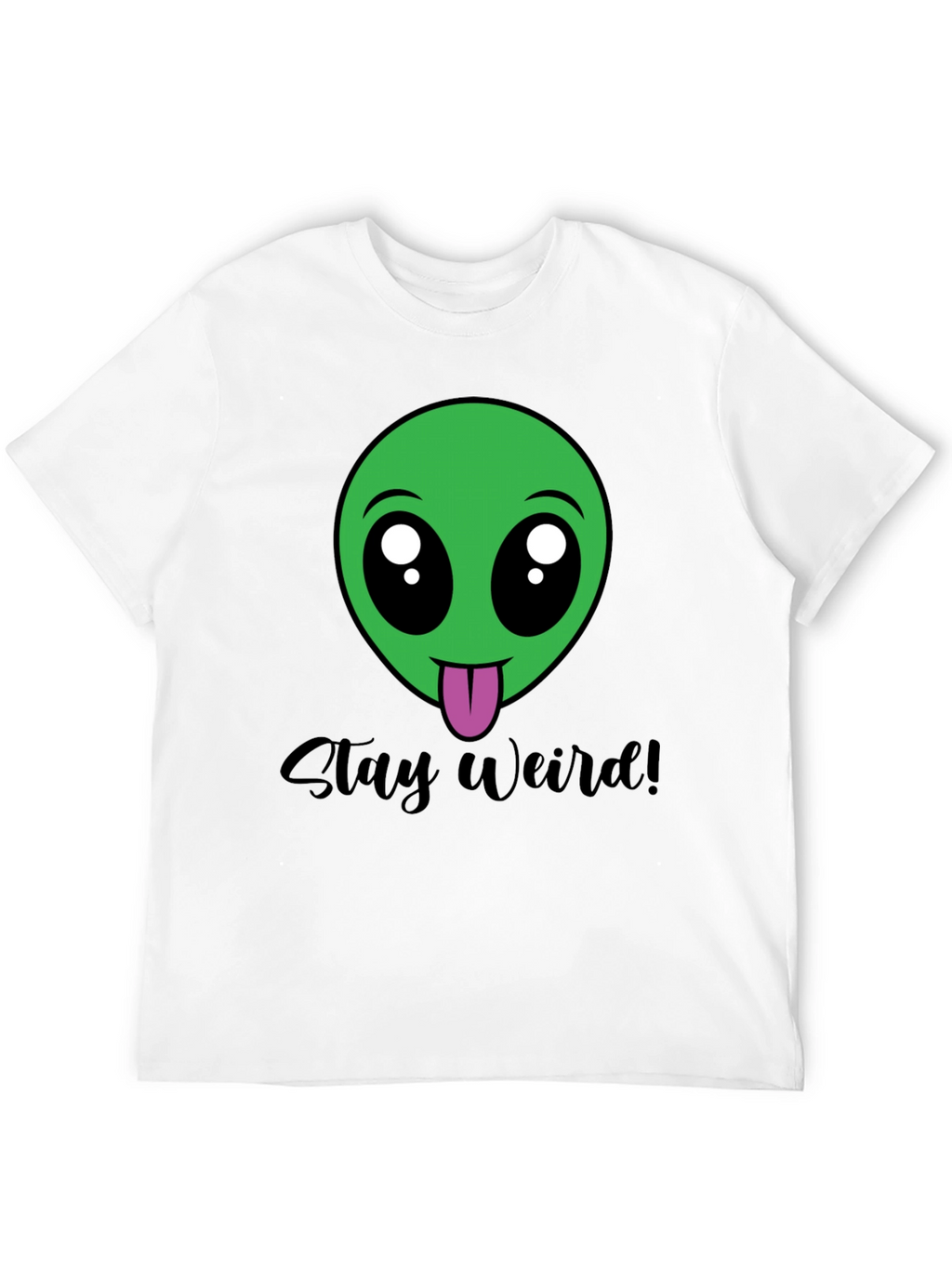 Stay Weird Alien Tee - Black